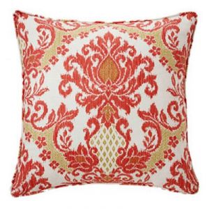 online shops Jiti Ikat Coral Linen Pillow via myLusciousLife.com.jpg